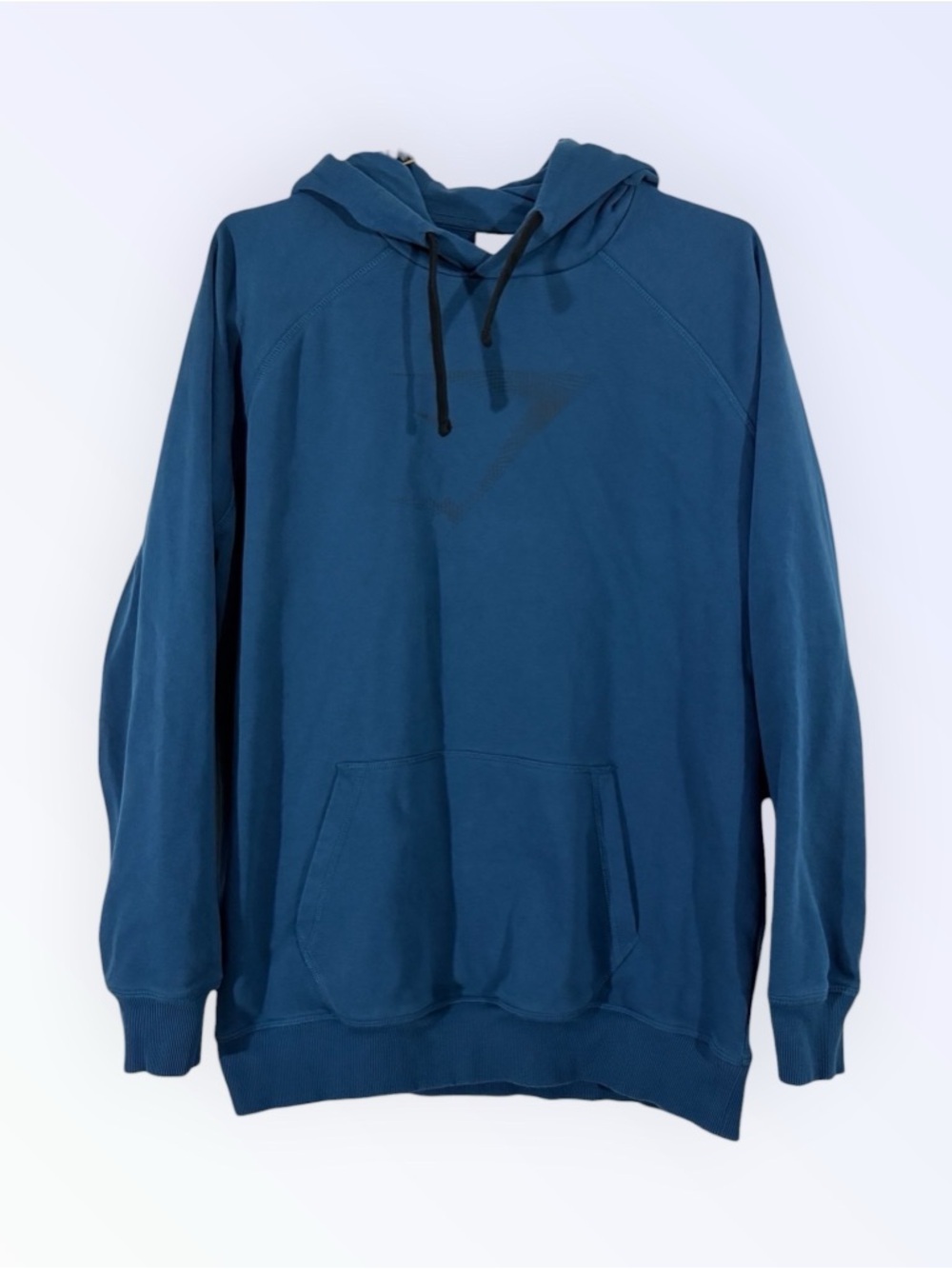 Gymshark Men's Blue Pullover Hoodie with Kangaroo‎ Pocket